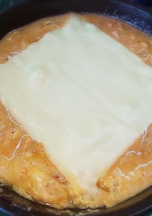 キムチーズ卵オートミール雑炊-レシピのメイン写真