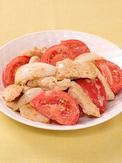 鶏むね肉とトマトの深煎りごま炒め-レシピのメイン写真