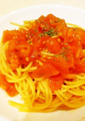 ☆完熟トマトの冷製パスタ-レシピのメイン写真