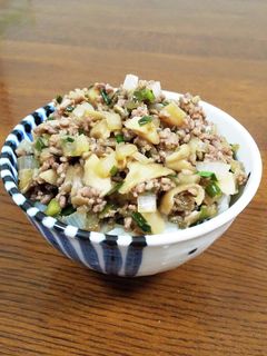 レンジで!中華風肉そぼろ丼-レシピのメイン写真