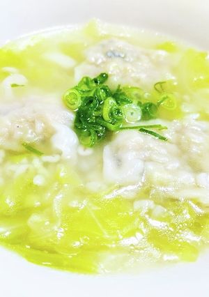 美味しくヘルシー押し麦キャベツの中華雑炊-レシピのメイン写真
