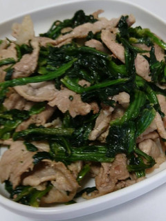 簡単!豚肉とほうれん草のスタミナ醤油炒め-レシピのメイン写真