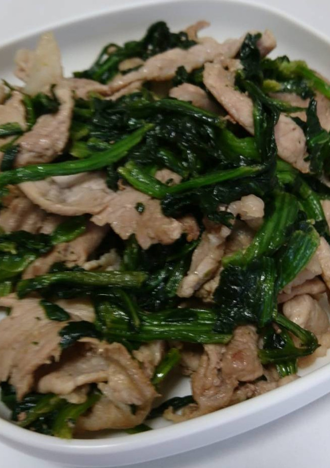 簡単！豚肉とほうれん草のスタミナ醤油炒め-レシピのメイン写真