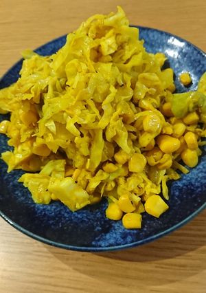 キャベツとコーンのカレー風味サラダ-レシピのメイン写真