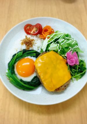 チーズロコモコ-レシピのメイン写真