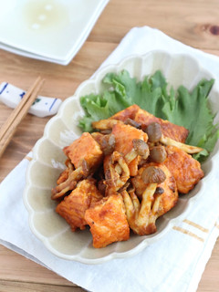 お弁当に♪鮭としめじのカレーケチャ炒め-レシピのメイン写真