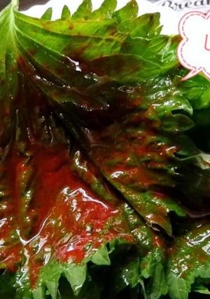 大葉のごま油、醤油、コチュジャン漬け-レシピのメイン写真