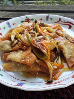 簡単!コスパ最強*あんかけ揚げワンタン-レシピのメイン写真