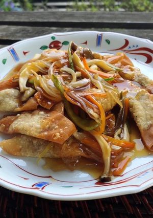 簡単！コスパ最強＊あんかけ揚げワンタン-レシピのメイン写真