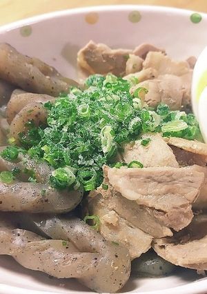 簡単メイン♪煮るだけ！豚バラこんにゃく-レシピのメイン写真