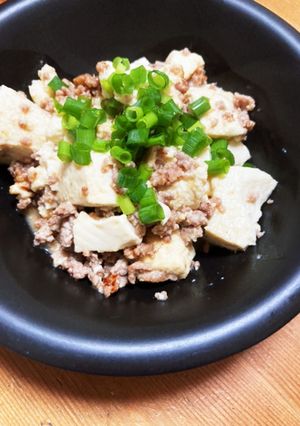 簡単麻婆豆腐風肉味噌豆腐-レシピのメイン写真
