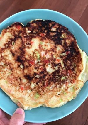 ランチにも!お野菜豆腐パンケーキ♬-レシピのメイン写真