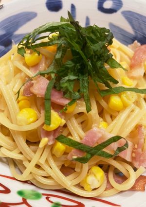 ゆかりのイブクロ　　とうもろこしのパスタ-レシピのメイン写真
