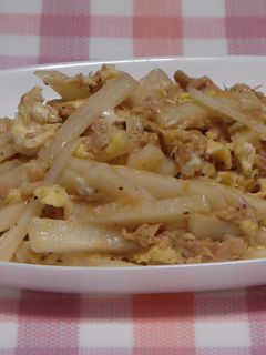 簡単!長芋とツナ玉の炒め物-レシピのメイン写真