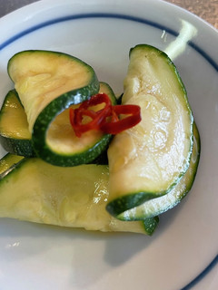 味ぽんで簡単シャキシャキ#ズッキーニ漬物-レシピのメイン写真