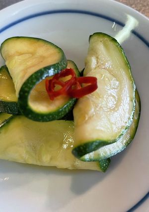 味ぽんで簡単シャキシャキ#ズッキーニ漬物-レシピのメイン写真