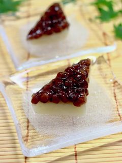水無月 ぬれ甘納豆をゼリーで固めました!-レシピのメイン写真