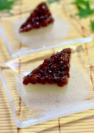 水無月　ぬれ甘納豆をゼリーで固めました！-レシピのメイン写真