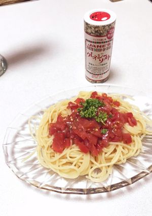 トマトの冷製パスタ-レシピのメイン写真