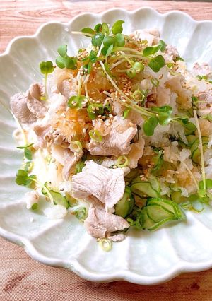 豆乳でクリーミー！きゅうりの冷しゃぶ素麺-レシピのメイン写真