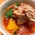 和イタリアン☆チキンとトマトのつけ蕎麦