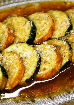 ズッキーニの揚げ浸し（鮮やか版）-レシピのメイン写真