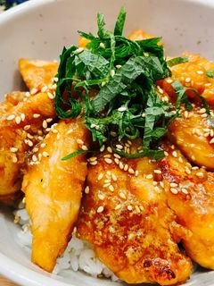 我が家の*ささみガーリックしょうゆ丼-レシピのメイン写真