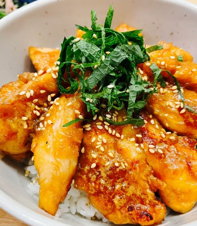 我が家の*ささみガーリックしょうゆ丼-レシピのメイン写真