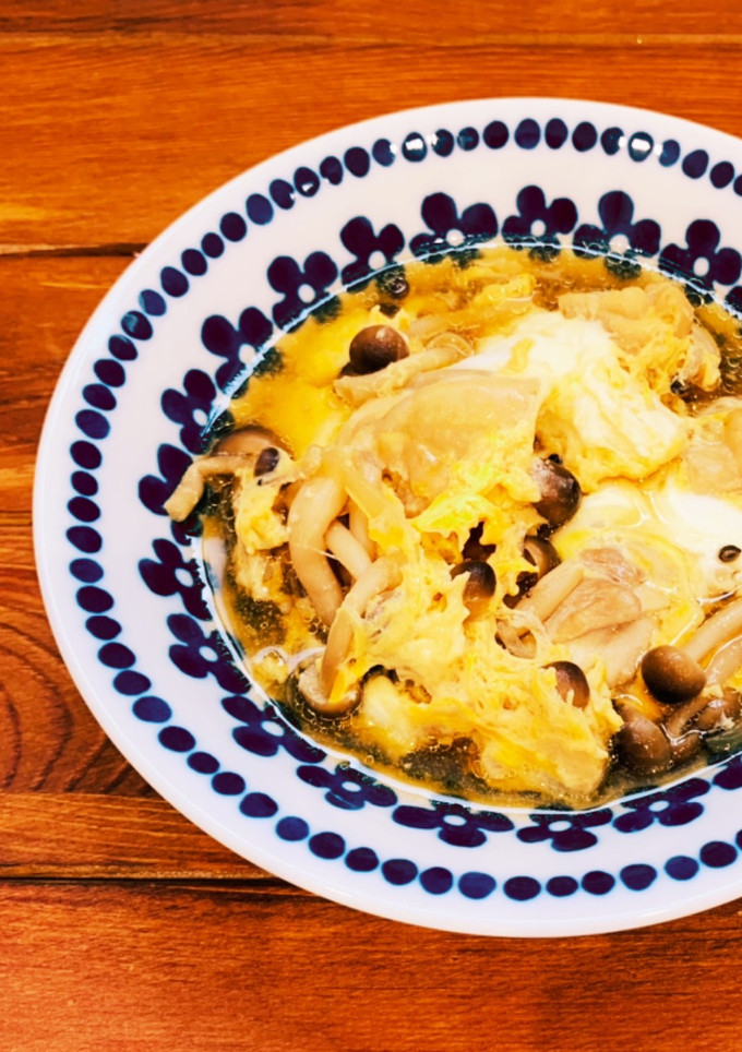 鶏モモ肉としめじの卵とじ-レシピのメイン写真