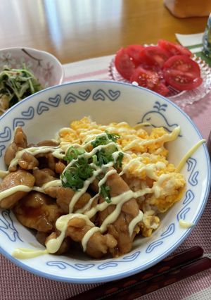 鶏たまマヨ丼-レシピのメイン写真