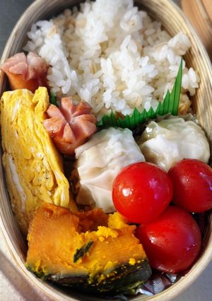レンチンかぼちゃ弁当-レシピのメイン写真