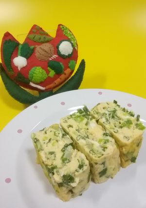 ねぎたっぷり卵焼き-レシピのメイン写真