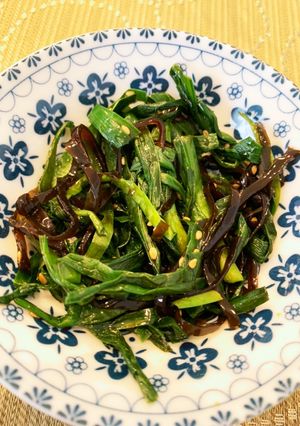ニラとごま昆布の簡単おひたし-レシピのメイン写真