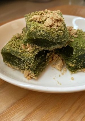 京わらび餅♪〜濃い抹茶味-レシピのメイン写真