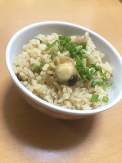 ベビーホタテの炊き込みご飯 -レシピのメイン写真
