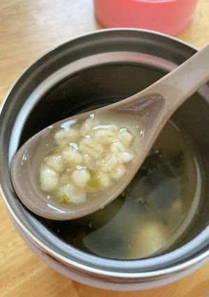 スープジャーであったかランチもち麦スープ-レシピのメイン写真