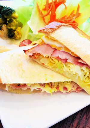 ホットサンド① キャベツシャキ旨-レシピのメイン写真