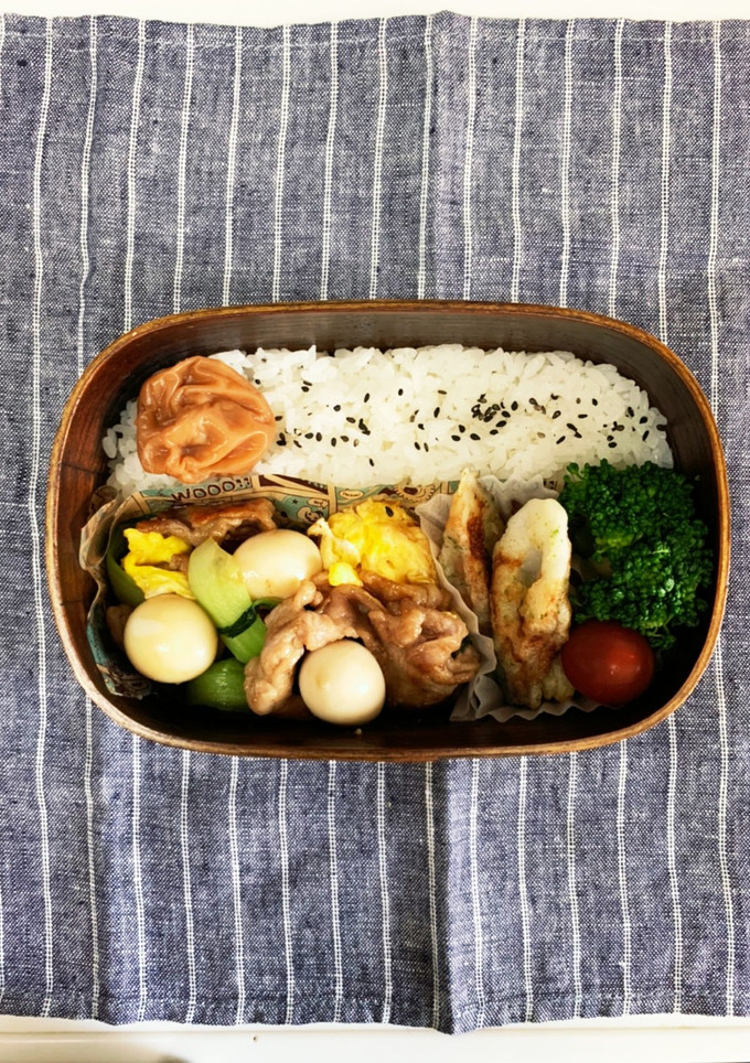 青梗菜と豚肉炒め弁当　〜高校生男子弁当〜-レシピのメイン写真