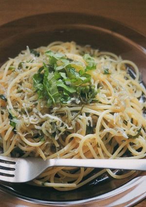 山椒・紫蘇・しらすの初夏オイルパスタ-レシピのメイン写真