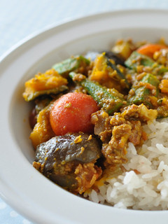 夏野菜のキーマカレー-レシピのメイン写真