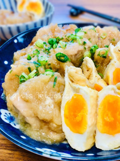染みウマ〜♡鶏と袋玉子のみぞれ煮-レシピのメイン写真
