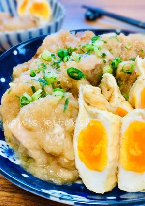 染みウマ〜♡鶏と袋玉子のみぞれ煮-レシピのメイン写真