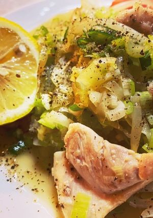 鳥もも肉のにんにく葱まみれレモンがけ-レシピのメイン写真