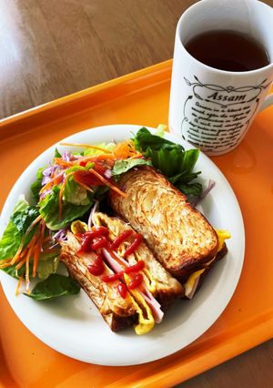 フライパンでホットサンド♪-レシピのメイン写真