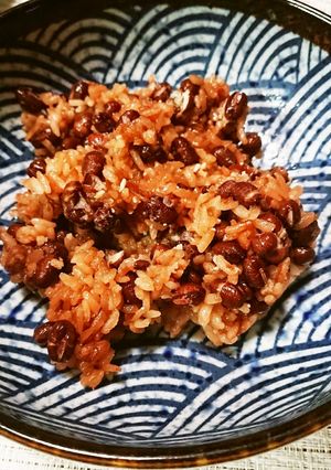 あずきで美味しいお赤飯-レシピのメイン写真