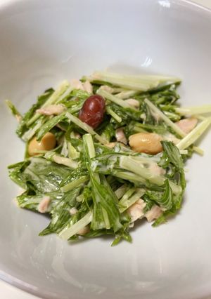 水菜のツナマヨサラダ-レシピのメイン写真