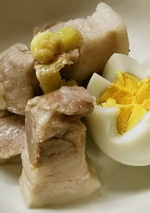 ホットクックでつくる塩豚＆ゆで卵-レシピのメイン写真