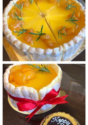アプリコットシャルロットケーキ-レシピのメイン写真
