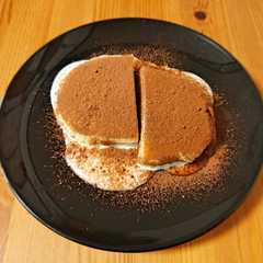 รูปของ チーズ蒸しパンでなんちゃってティラミス