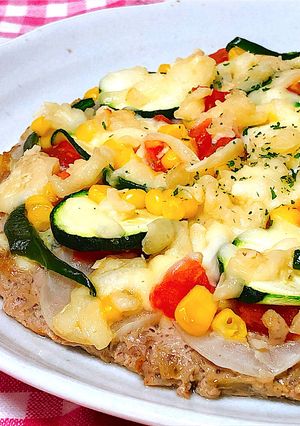 夏野菜たっぷり!ピザバーグ-レシピのメイン写真